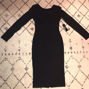 Lulus long sleeve low back dress
